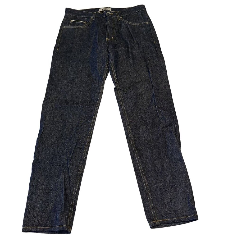 Naked & Famous Easy Guy Left Hand Twill Blue Denim Selvedge Jeans Men's Size 32